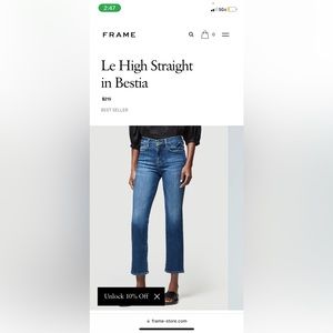 Frame LA Le High Straight Jeans